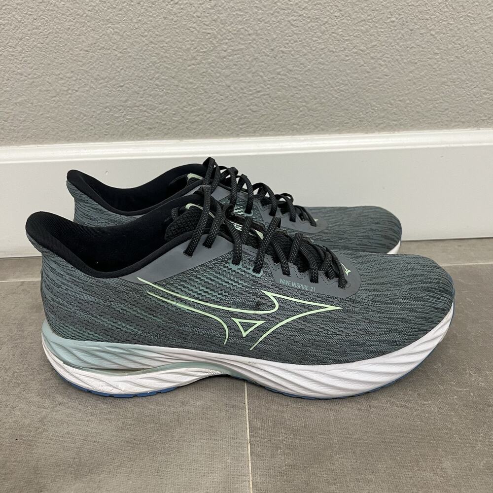 Mizuno Wave Inspire 21 Tradewinds Mens Size 15 Blue Athletic Running Shoes